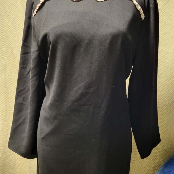 CeCe Black/White Dress Size 12 - Picture 10 of 13